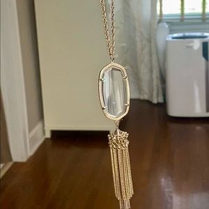 Kendra Scott Rayne Long Gold Pendant Necklace